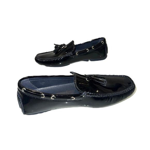 Donald J Pliner Viper 2 Patent Leather Tassel Driving Loafers 13 - Picture 6 of 10